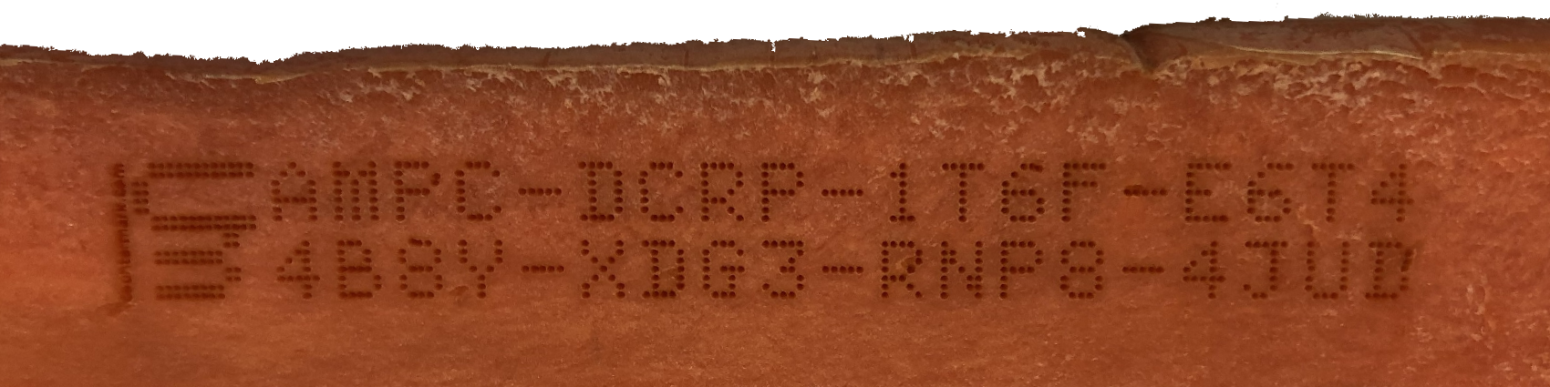 Countermark laser marked on Carrot